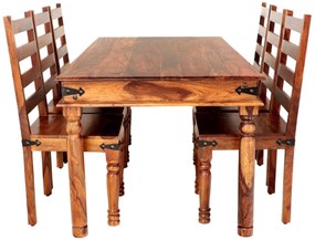 furniture-nabytek.cz - Jedálenský set pre 6 osôb Jali z indického masívu palisander