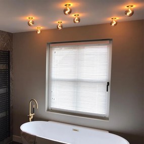 Sada 6 moderných zapustených bodových svetiel čierna - Insight