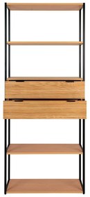 Knižnica v dekore jaseňa v prírodnej farbe 84,5x200 cm Minato – House Nordic