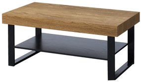 Konferenčný stolík Mozaika 41 110 cm z masívu dub medový/čierny