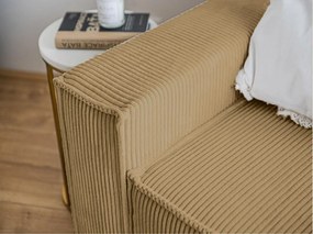 Kreslo s taburetom SMART SET, horčicová