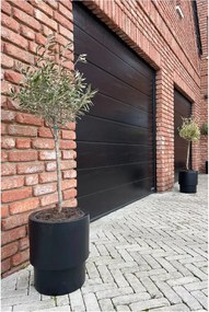 Kvetináč ESCADA, sklolaminát, výška 40 cm, čierna