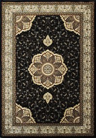 Kusový koberec Anatolia 5328 S (Black), 70x100, čierna, kancelária, Berfin Dywany