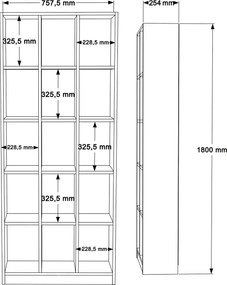 Knižnica Houseland Likota biela