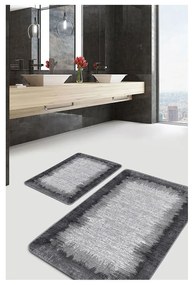 Čierno-sivé kúpeľňové predložky v súprave 2 ks 60x100 cm – Mila Home