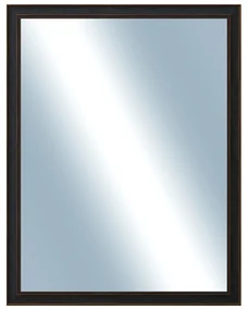 DANTIK - Zrkadlo v rámu, rozmer s rámom 70x90 cm z lišty ANDRÉ veľká čierna (3154)