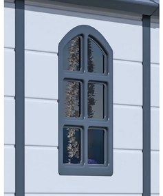 Záhradný domček G21 Boston 670 - 241 x 278 cm, plastový, svetlo šedý 6390075
