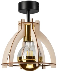 Prisadený luster LANDO 1xE27/15W/230V buk