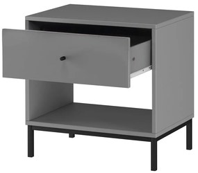 Sivý nočný stolík Celine – Støraa