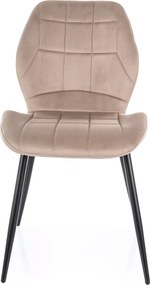 SI Stolička Jake Velvet tmavá béžová