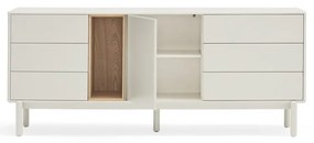 Krémovobiela komoda 180x76x40 cm Corvo – Teulat