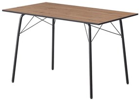 Jedálenský stôl 120 MALAK (dub artisan + čierna) (pre 4 osoby). Vlastná spoľahlivá doprava až k Vám domov. 1091471