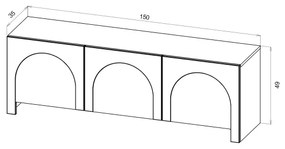 Televízny stolík NIO kašmír/béžová