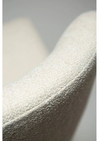 Krémovobiela čalúnená barová stolička (výška sedadla 67,5 cm) Glam – DAN-FORM Denmark