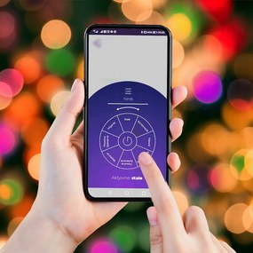 JU Svetlá SMART s aplikáciou, 500 LED, viacfarebné, napájané zo siete, vonkajšie