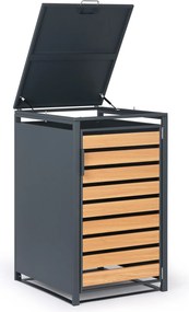 Prístrešok na popolnicu 240 l, 1160 x 695 x 800 mm, dekor dreva