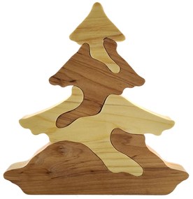 AMADEA Drevené puzzle strom 25 cm
