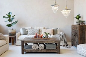 Hnedá antik drevená komoda z recyklovaného dreva Grimaud - 90*41*100 cm