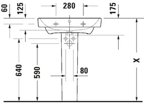 Duravit 23756500002 - Závesné umývadlo D-NEO 65x46 cm keramika/lesklá biela