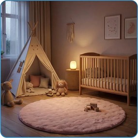 Koberec Rabbit Bubble ružový kruh