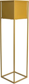 KOVOVÝ KVETINÁČ SO STOJANOM PLAIN 90X24 CM ZLATÁ