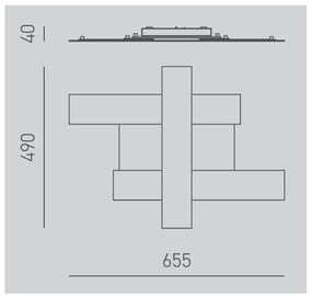 Gea Luce DOHA P P N - LED Stropné svietidlo DOHA LED/30W/230V 65,5 cm čierna