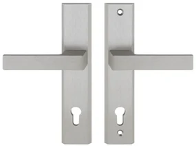 TOTAL vchodová kľučka-kľučka INOX 92mm INOX imitácia nereze