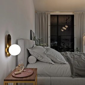 Nástenné svietidlo 1xE27/40W/230V zlaté/biele