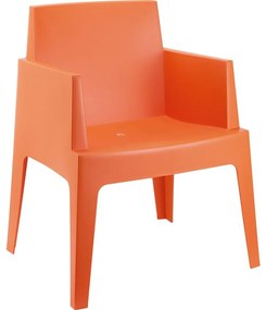 BOX záhradné kreslo s podrúčkami orange