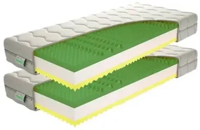 Texpol SAMANTA v AKCII 1+1 - obojstranný matrac - stredne tvrdá a tuhšia strana - 2 kusy 80 x 200 cm, snímateľný poťah
