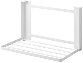 Matne biela nástenná oceľová kúpeľňová polička Tower – YAMAZAKI