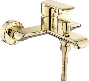 Rea Bloom, vaňová batéria s ručnou sprchovou sadou, zlatá lesklá, REA-B6389