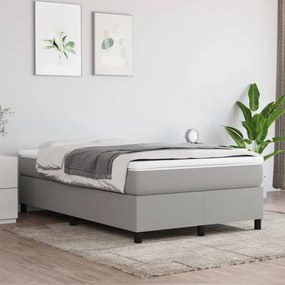 Posteľný rám na boxspring bledosivý 120x200 cm látka