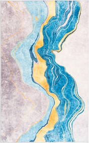 TZ Modrý mramorový koberec OVON II Rozmer: 160x200 cm