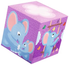 Skladacie kocky - pyramída - mamičky a mláďatká