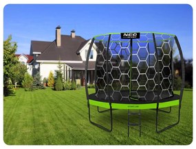 Profilovaná záhradná trampolína 8ft/252cm s vnútornou sieťou Neo-Sport NS-08C221