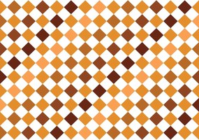 Fototapeta - Mozaika - hnedé dlaždice (254x184 cm)