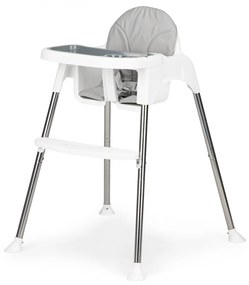 Detská jedálenská stolička 2v1 Brenna EcoToys biela