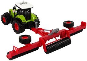 LEAN TOYS Traktor s červeným prívesom