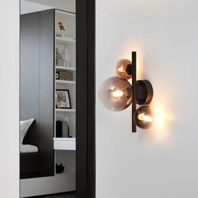 Brilagi - LED nástenné svietidlo MILLA 3xG9/3W/230V hnedá/dymovo-hnedá