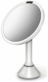 Zrkadlo Simplehuman s nastavitelným jasom Dual LED, biela