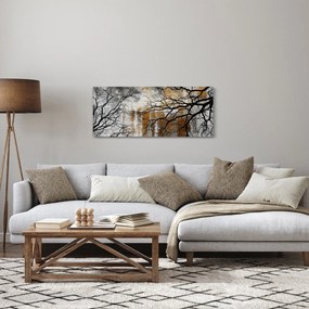 Obraz - Siluety stromov (120x50 cm)