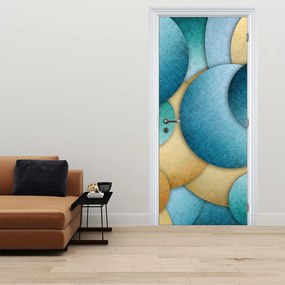 Fototapeta na dvere - Abstrakcie, kruhy (95x205cm)