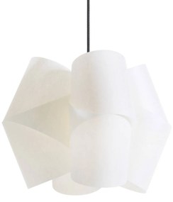 Závesná lampa Julii, bielo-antracitová, Ø 36 cm