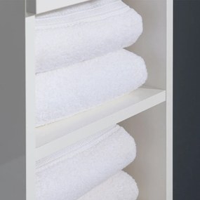 Mereo Mereo, Leny, kúpeľňová skrinka vysoká 170 cm, biela, ľavá - aktuálnou náhradou je produkt CN814N, MER-CN814