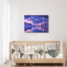 Sklenený obraz - Arktická krajina (70x50 cm)