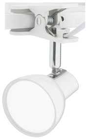 NIPEKO Stolná flexibilná LED lampa s klipom, 5W, teplá biela, 14cm, biela