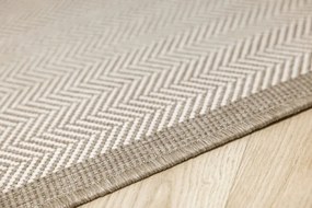 Šnúrkový obojstranný behúň Brussels 205681/10610 Linen krémový / béžový