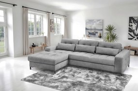 XXXLutz ROHOVÁ SEDAČKA, textil, sivá MID.YOU - Sedačky - 000694007907