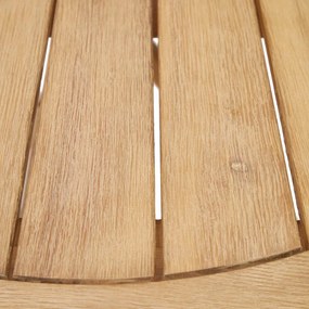 Záhradný skladací stôl dara ø 120 x 60 cm prírodný MUZZA